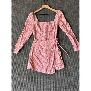 Reformation Rosalie Cottagecore Coquette Romantic Whimsical Crepe Dress Size 4